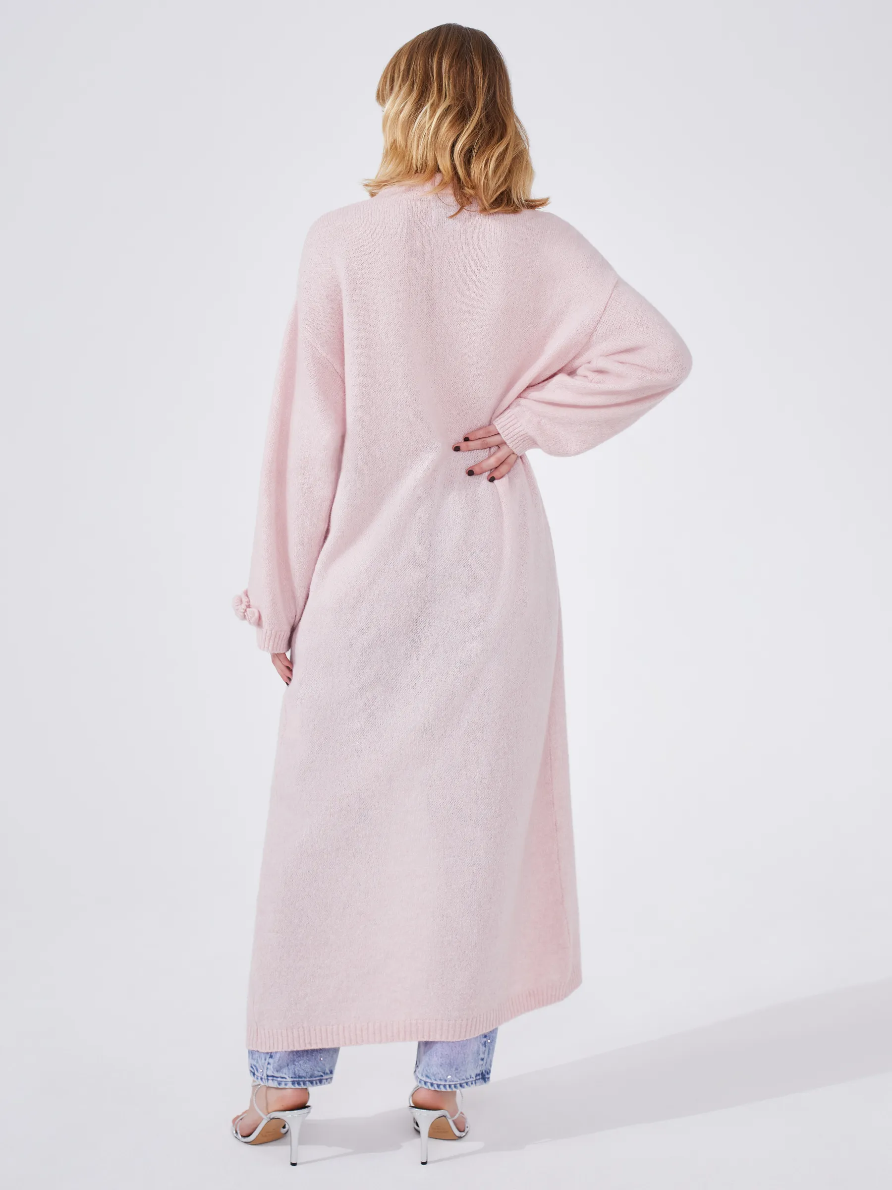 Alma Alpaca Cardigan Pink