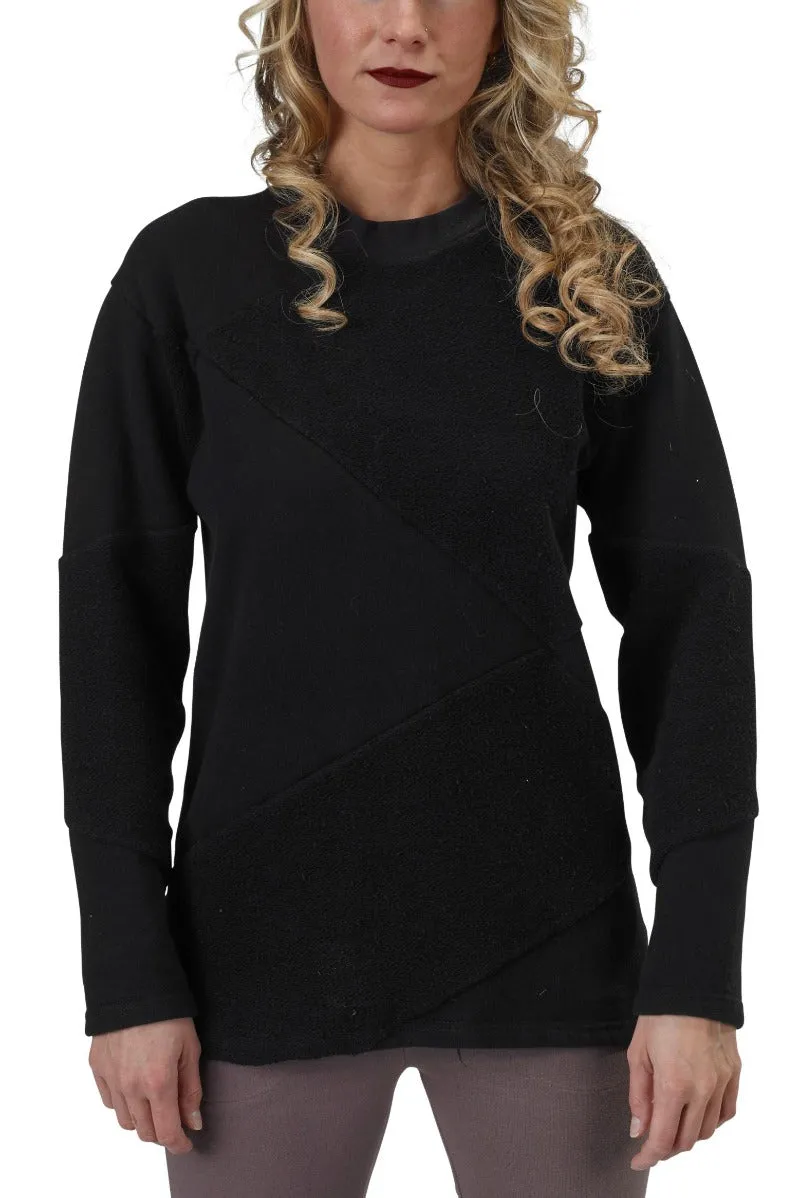 Asymmetrical Crewneck Sweatshirt