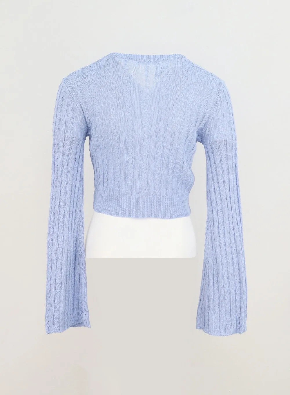 Cable Knit Mesh Cardigan CY330