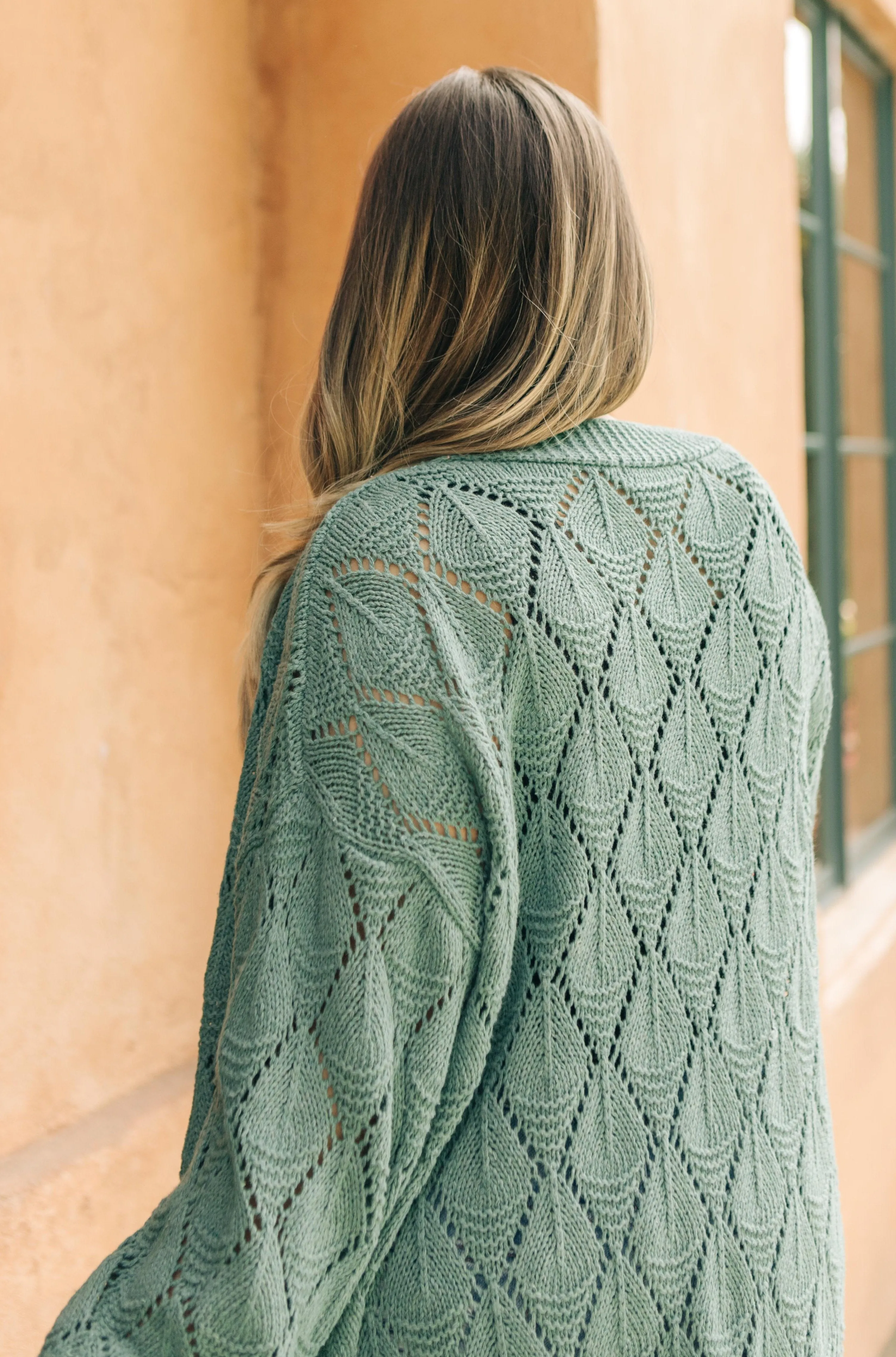 Choose Me Chunky Cardigan in Sea Green