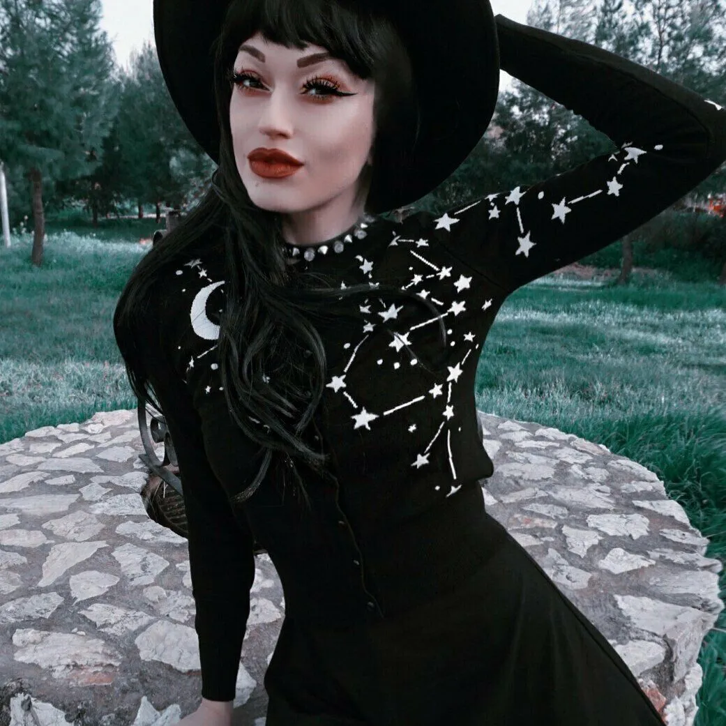 Constellation Stars & Moon Knit Sweater