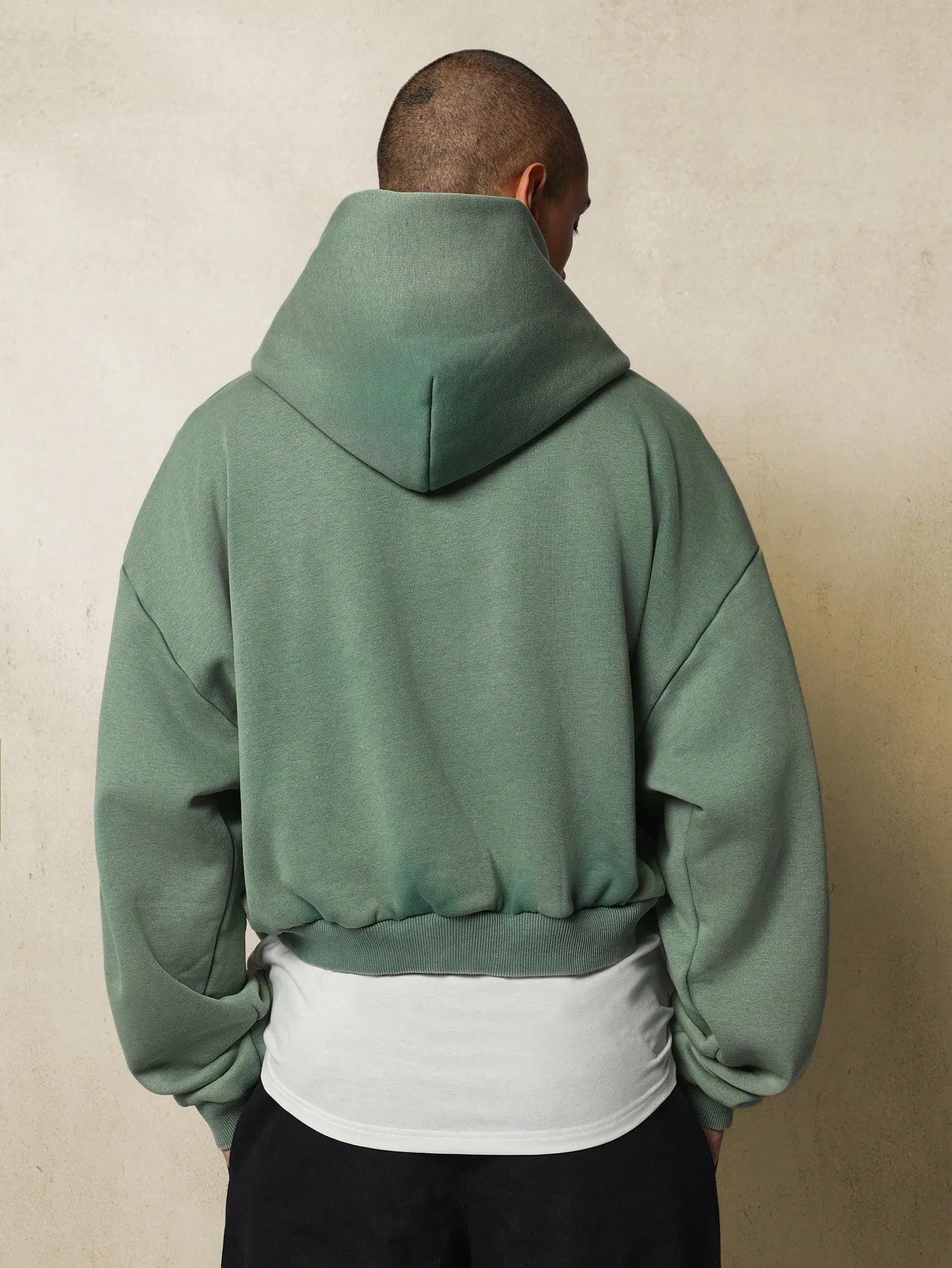 Crop Fit Washed Overhead Hoodie