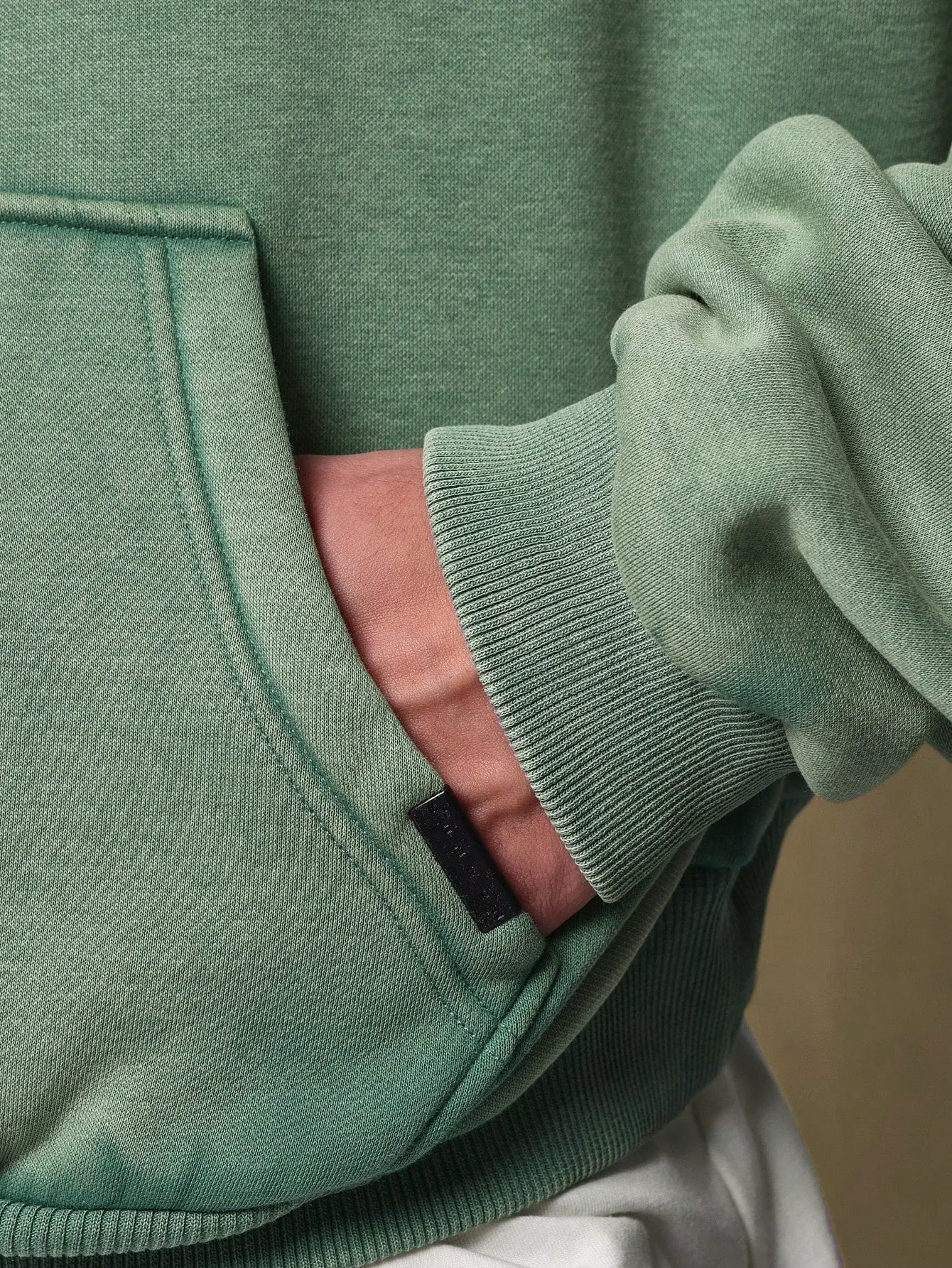 Crop Fit Washed Overhead Hoodie