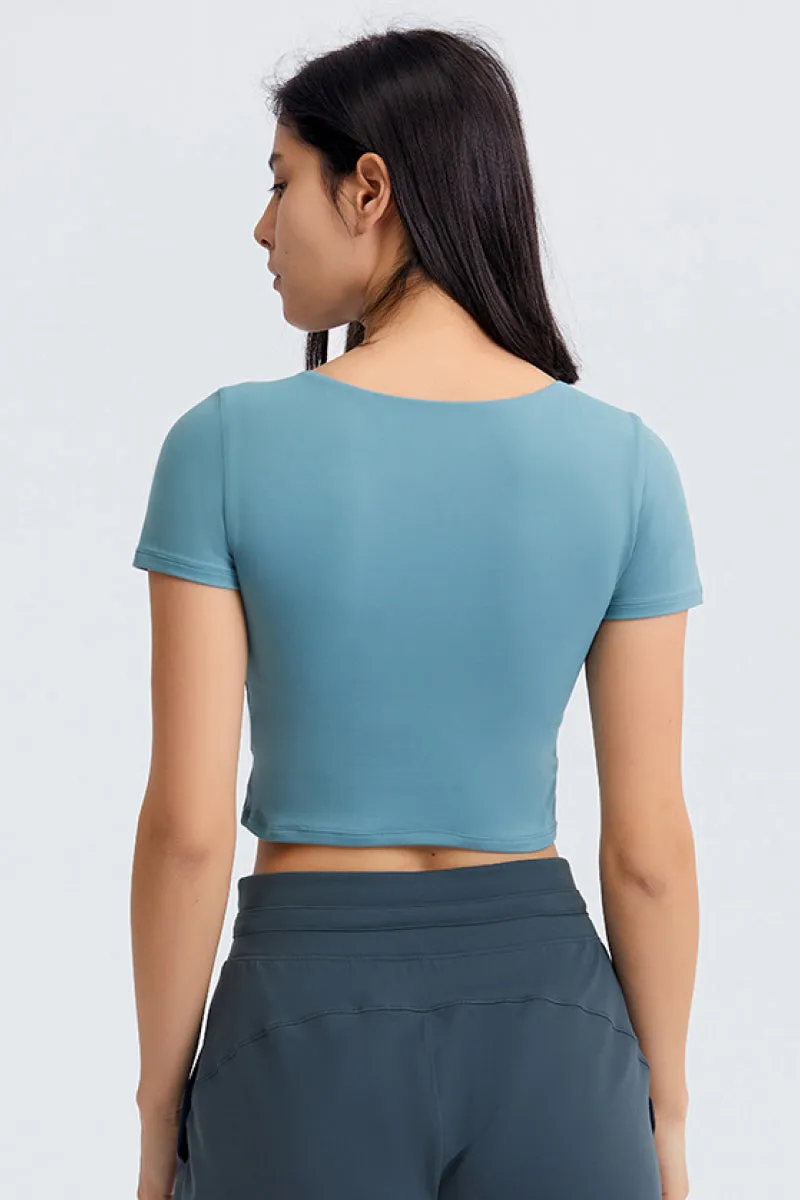 Cut Out Front Sports Tank Top