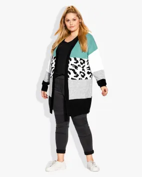 Emmy Colorblock Cardigan | Mint
