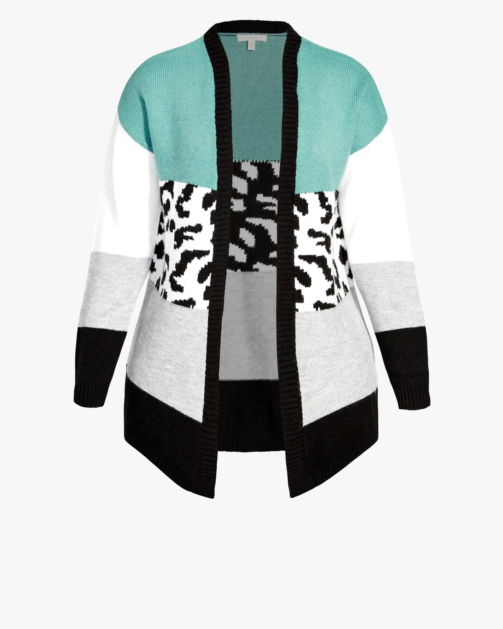 Emmy Colorblock Cardigan | Mint