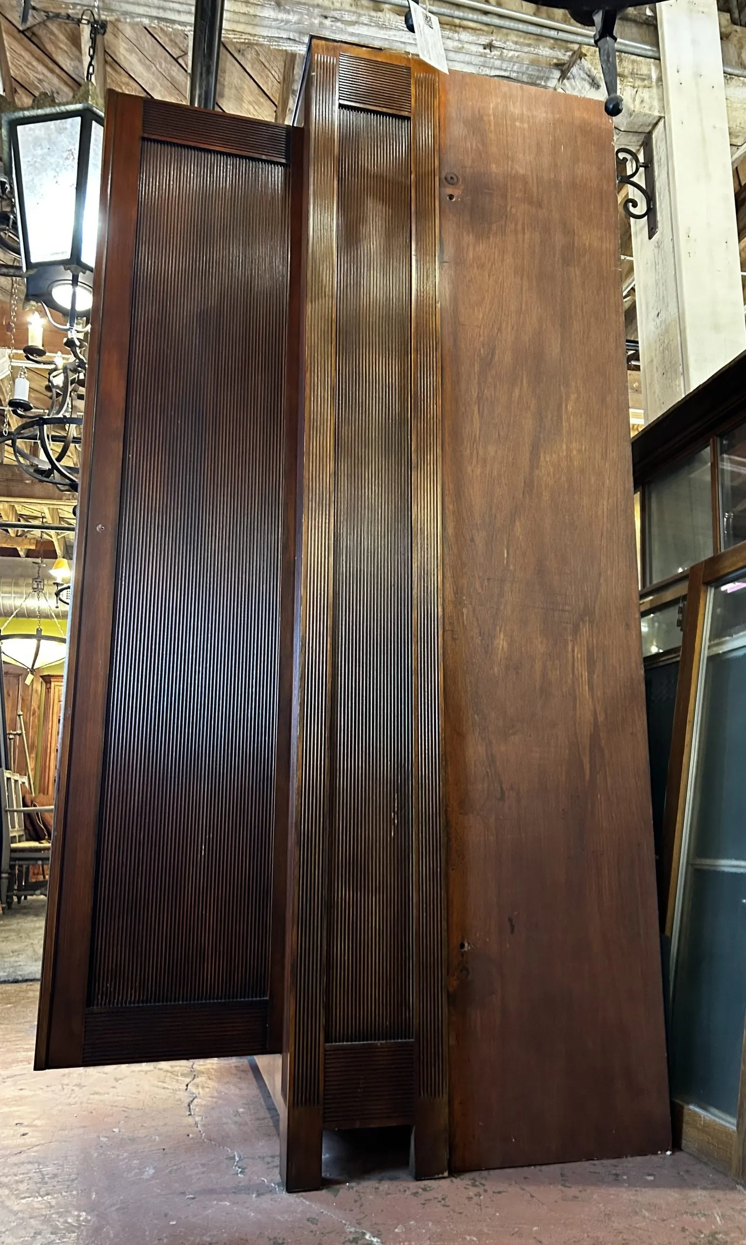 Entertainment Cabinet, Storage or Armoire, Solid Wood, Pocket Doors