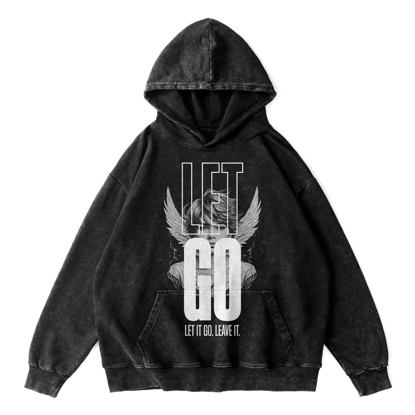Let Go Oversized Washed Hoodie