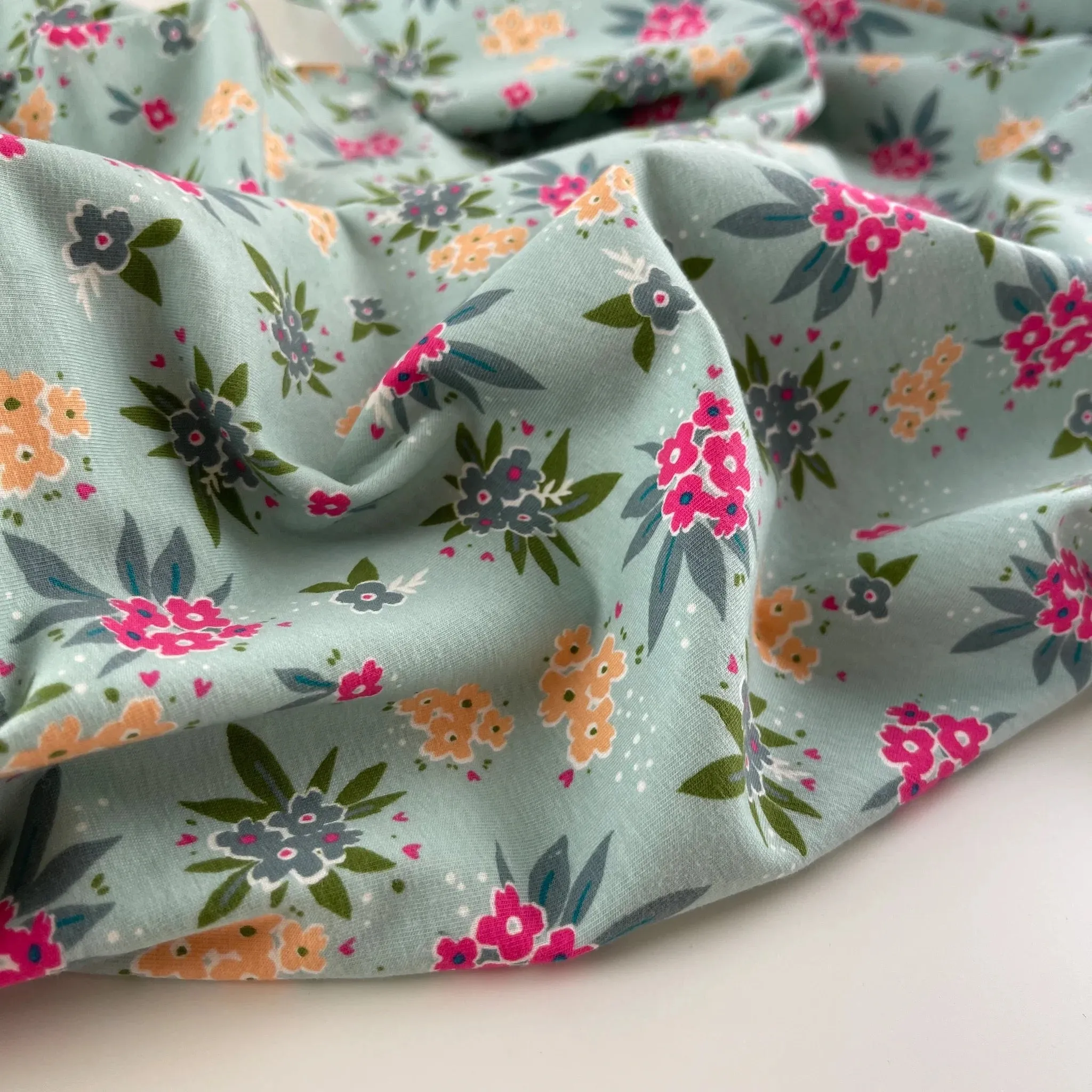 Limited Edition - Luxury Pyjama Kit with Printed Cotton Jersey and Pink Clay Flannel