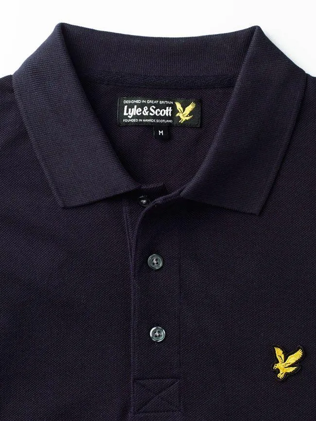 Lyle and Scott Mens Plain Polo Shirt Navy