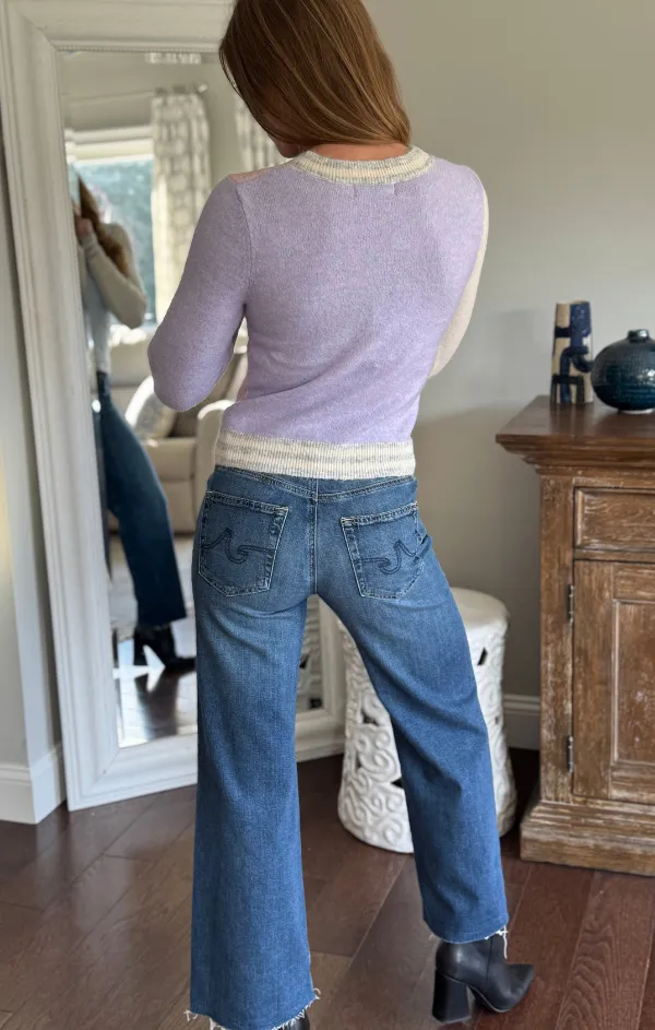 Maia Varsity Colorblock Cardigan