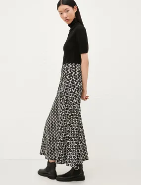 MARELLA Black Patterned Skirt