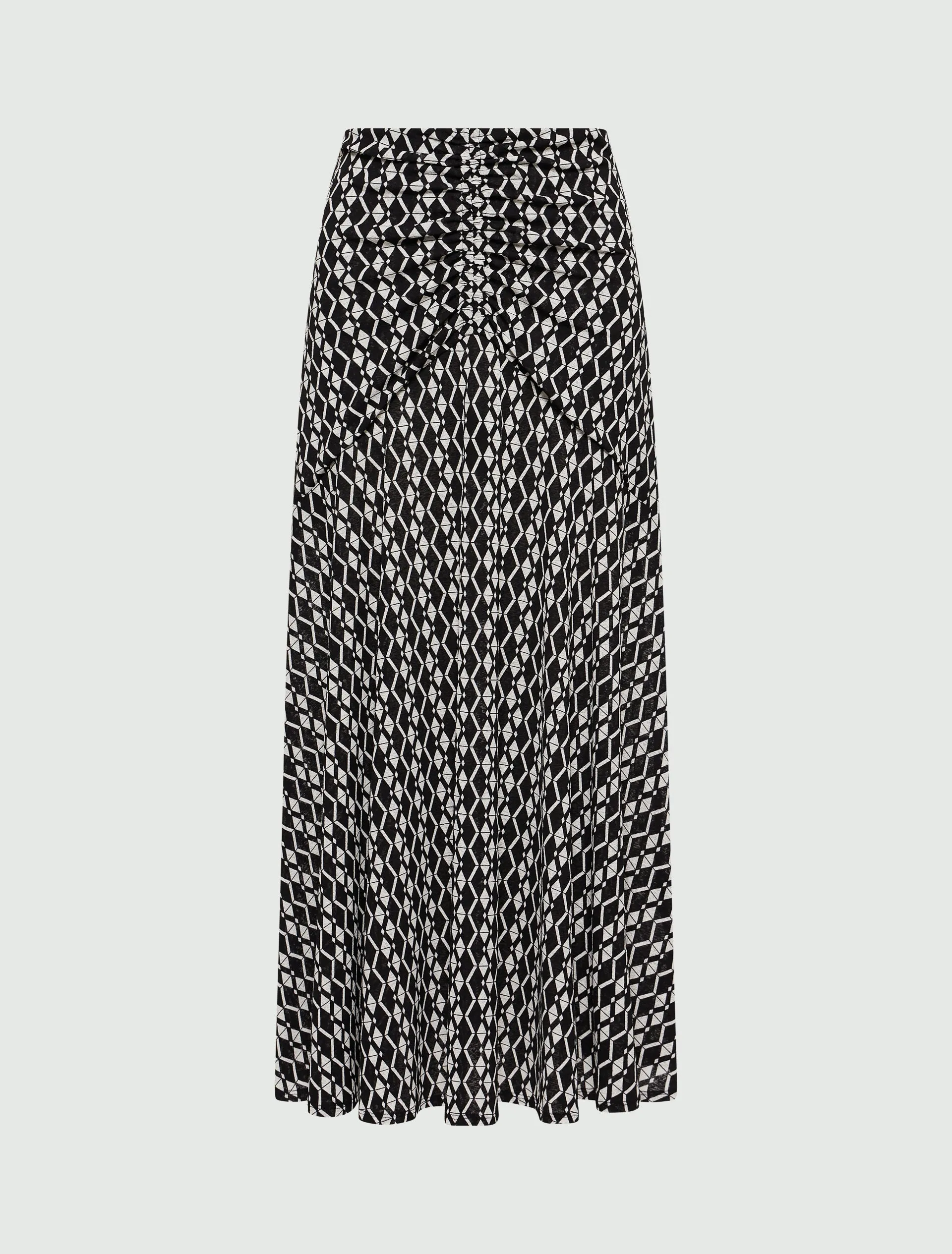 MARELLA Black Patterned Skirt