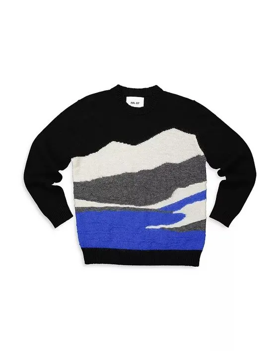NN07 Jason Sweater in Black Multi