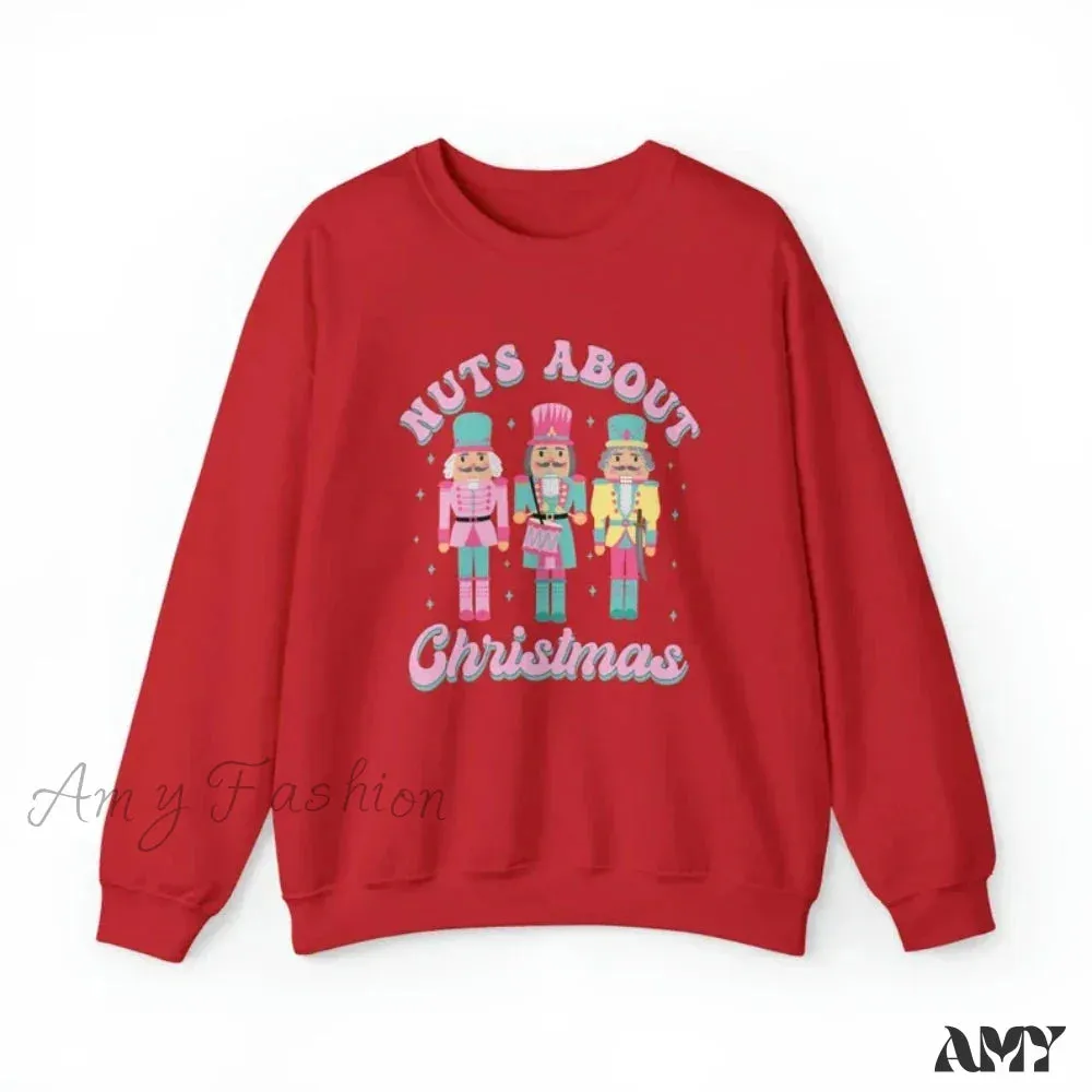 Nutcracker Christmas Crewneck Sweater Vintage Pullover