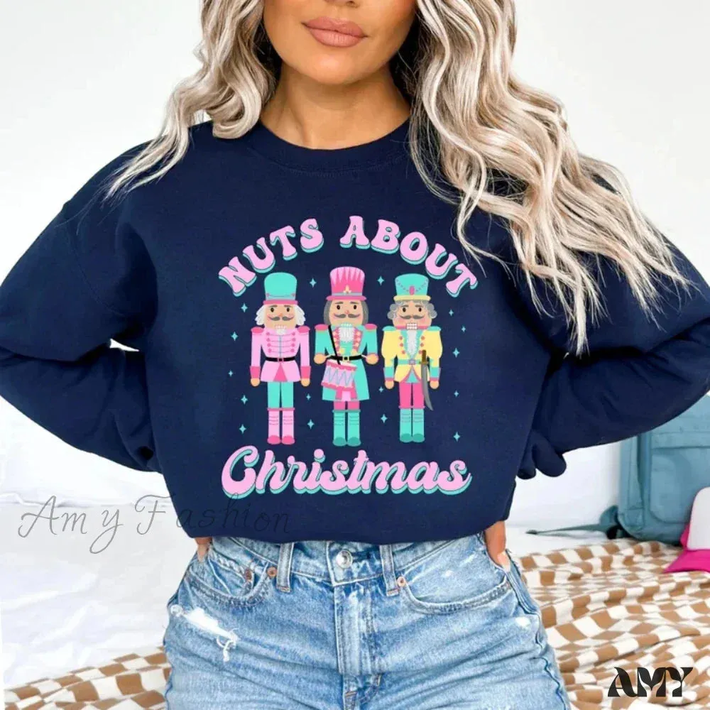 Nutcracker Christmas Crewneck Sweater Vintage Pullover