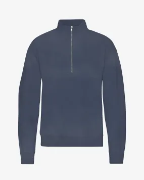 Organic Quarter Zip - Neptune Blue