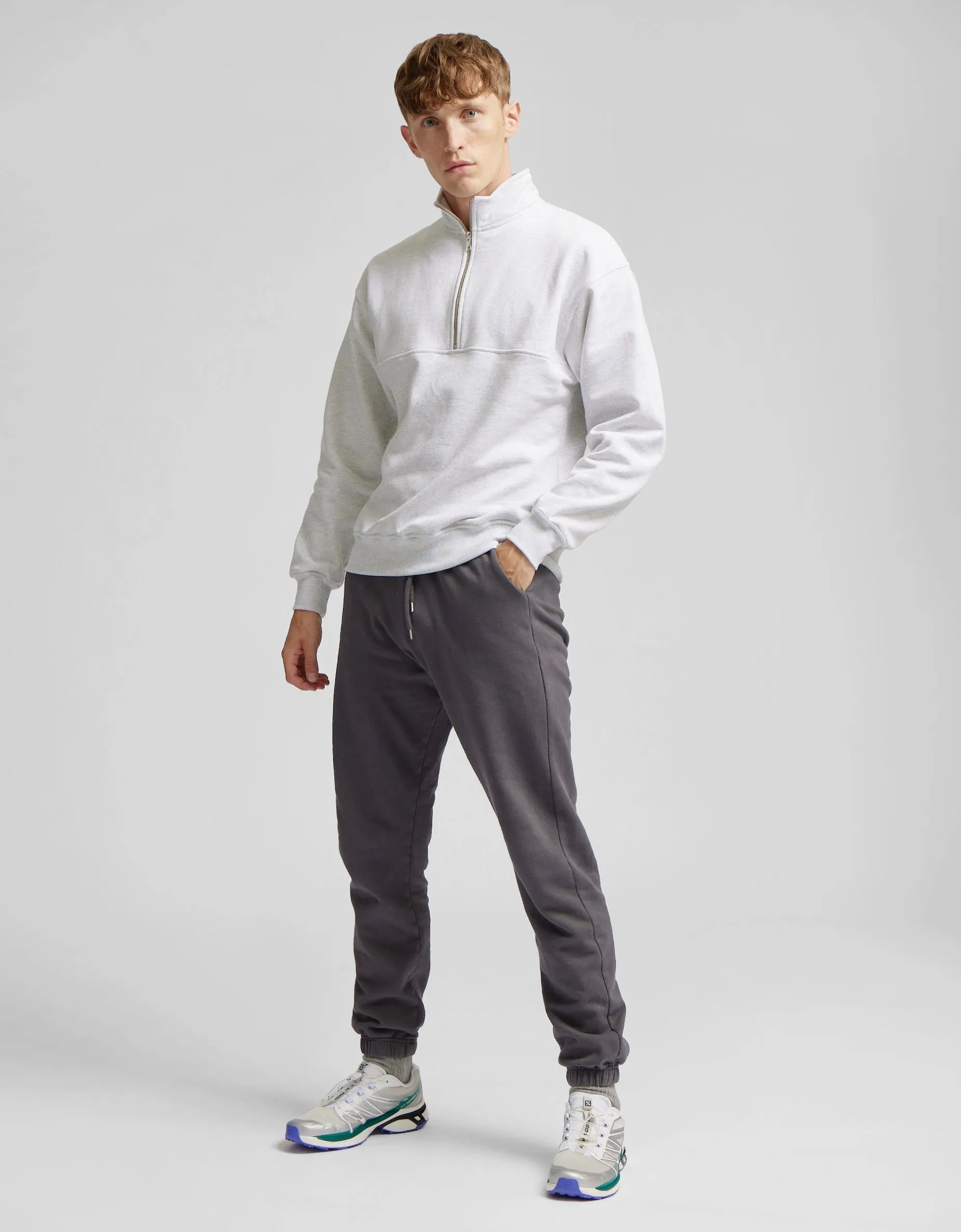 Organic Quarter Zip - Neptune Blue