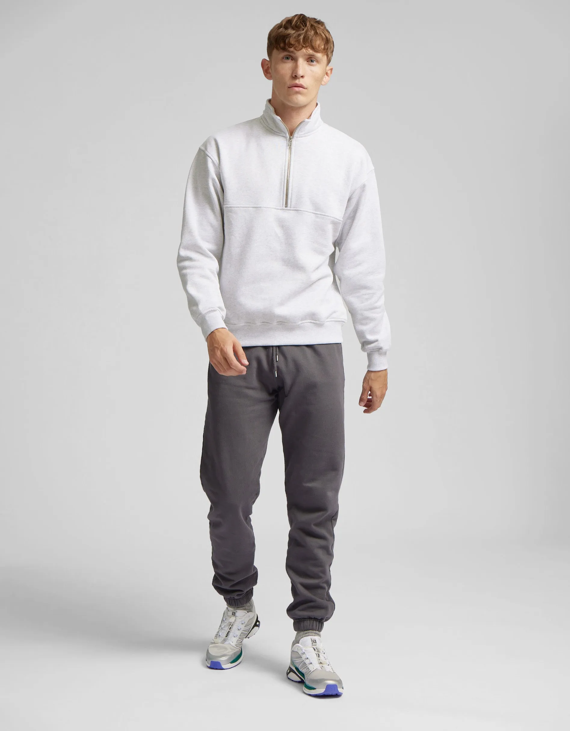 Organic Quarter Zip - Neptune Blue