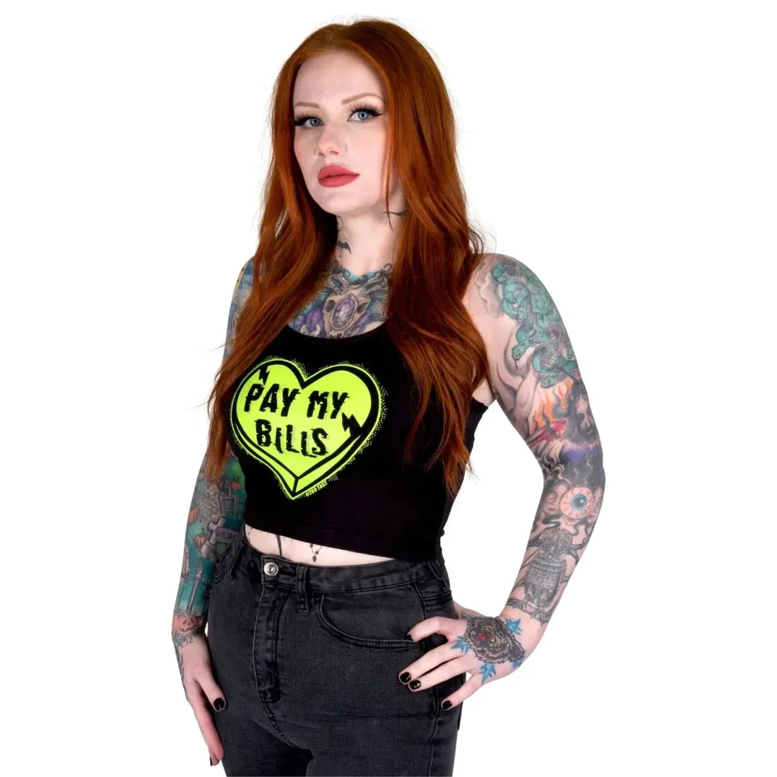 Pay My Bills Cropped Tank