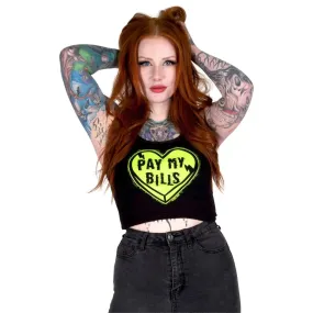 Pay My Bills Cropped Tank
