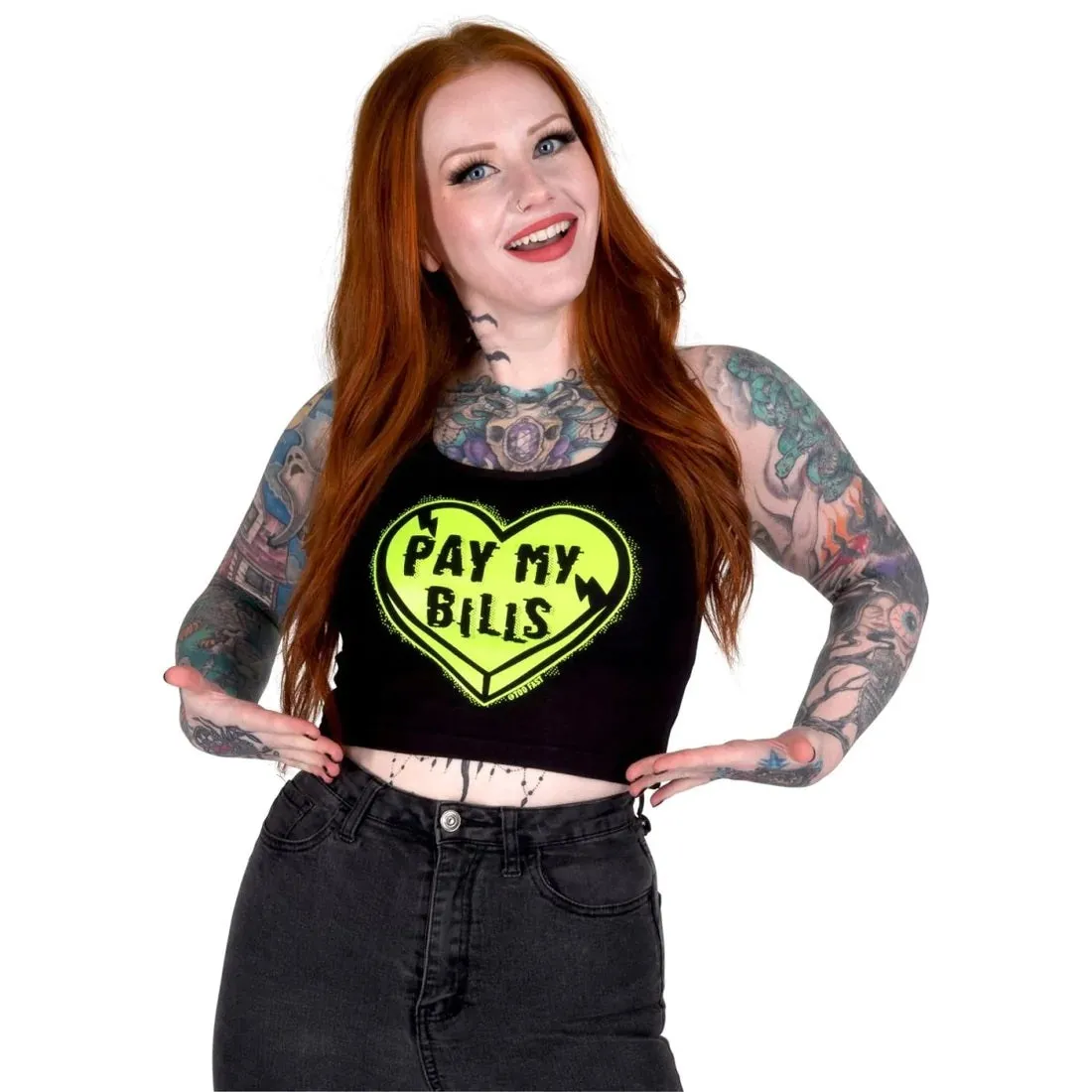 Pay My Bills Cropped Tank