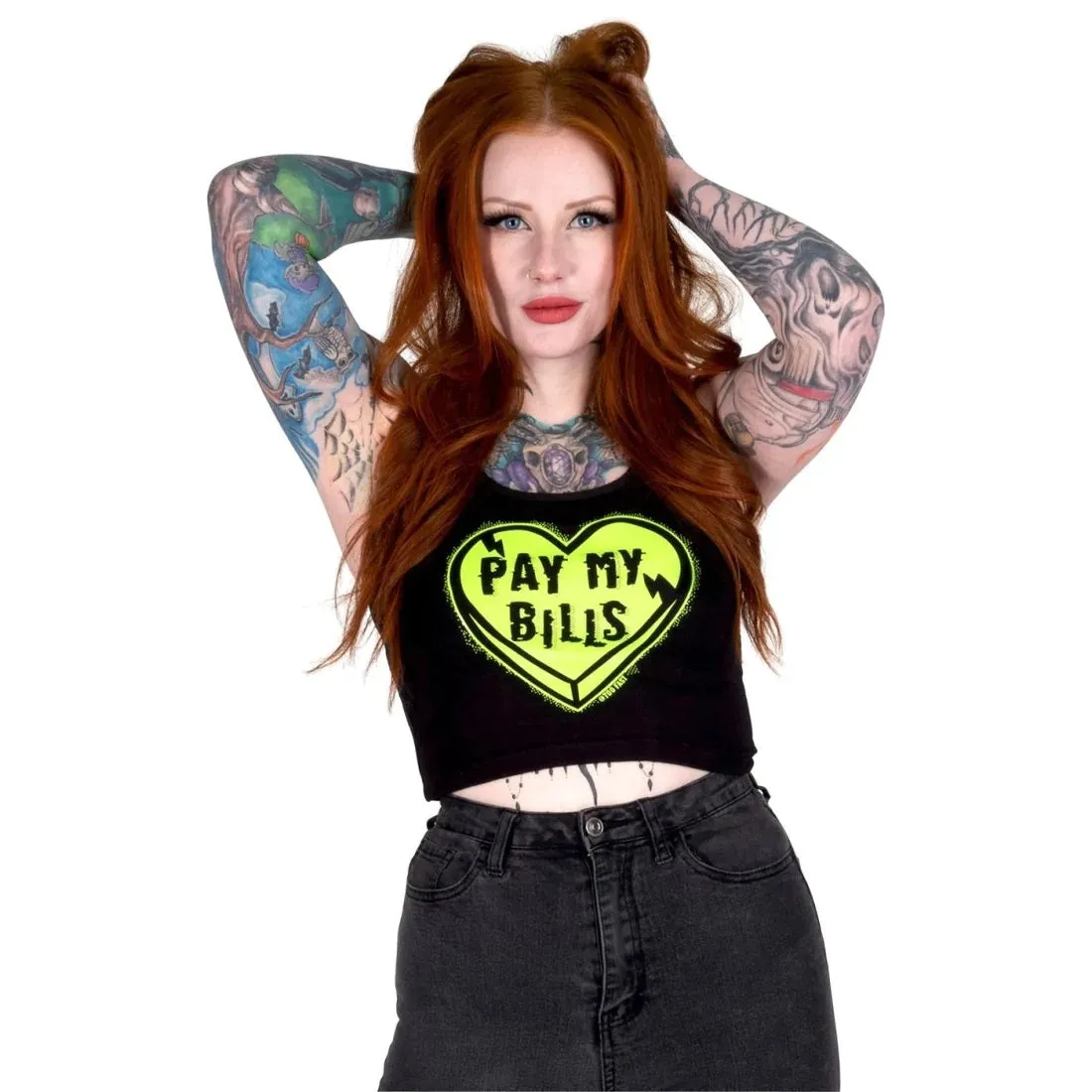 Pay My Bills Cropped Tank