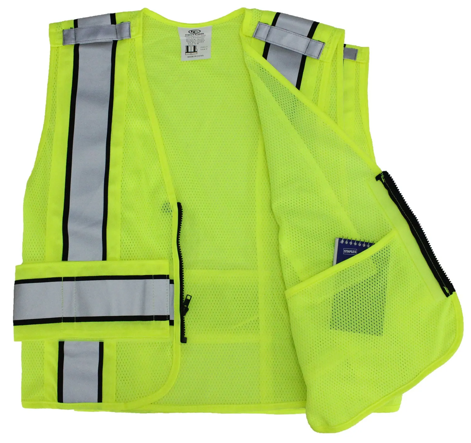 Reflective Duty Vests Plain and ID (Lime Green)