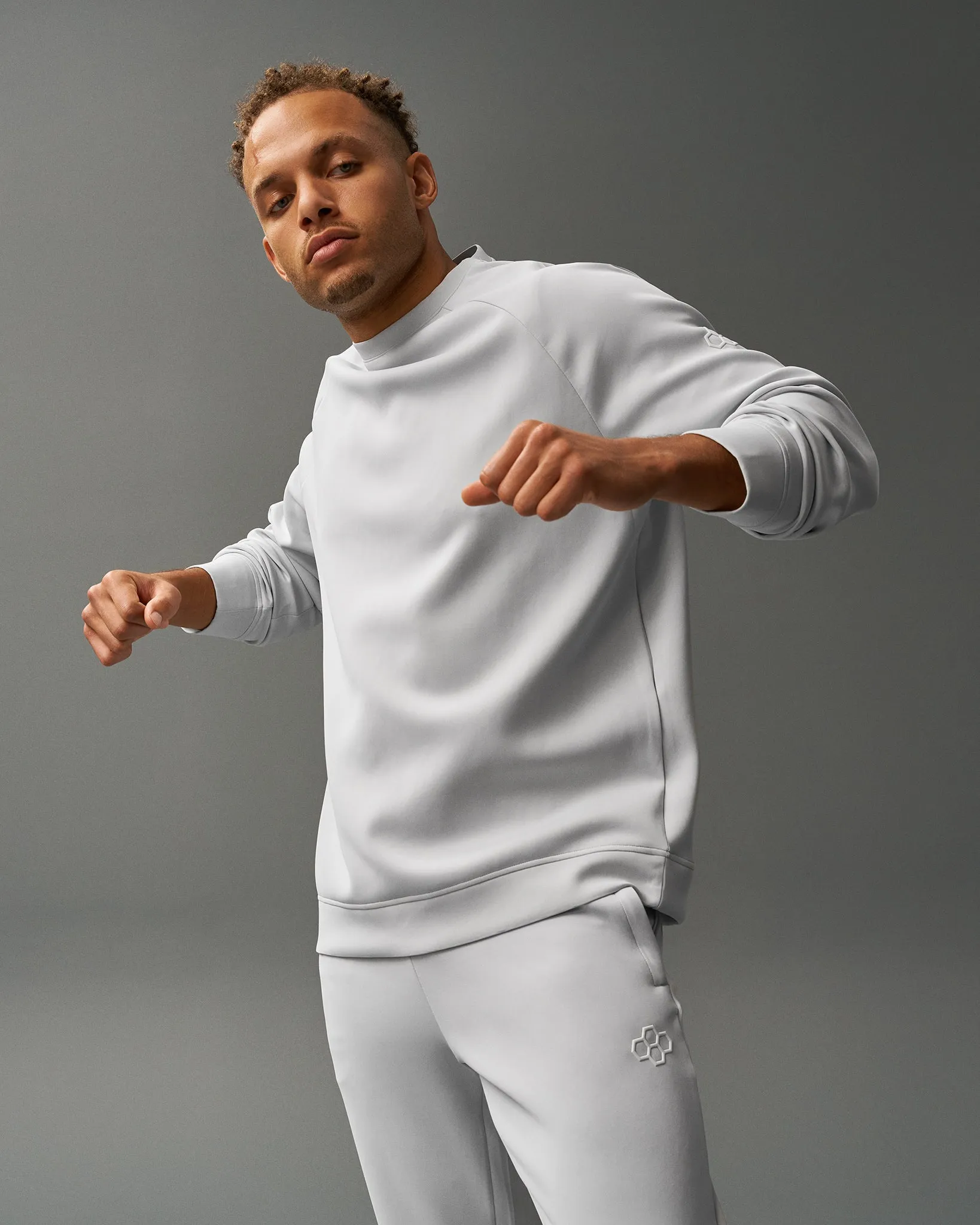 RUDIS COOL-FEEL Crewneck - Lunar Gray