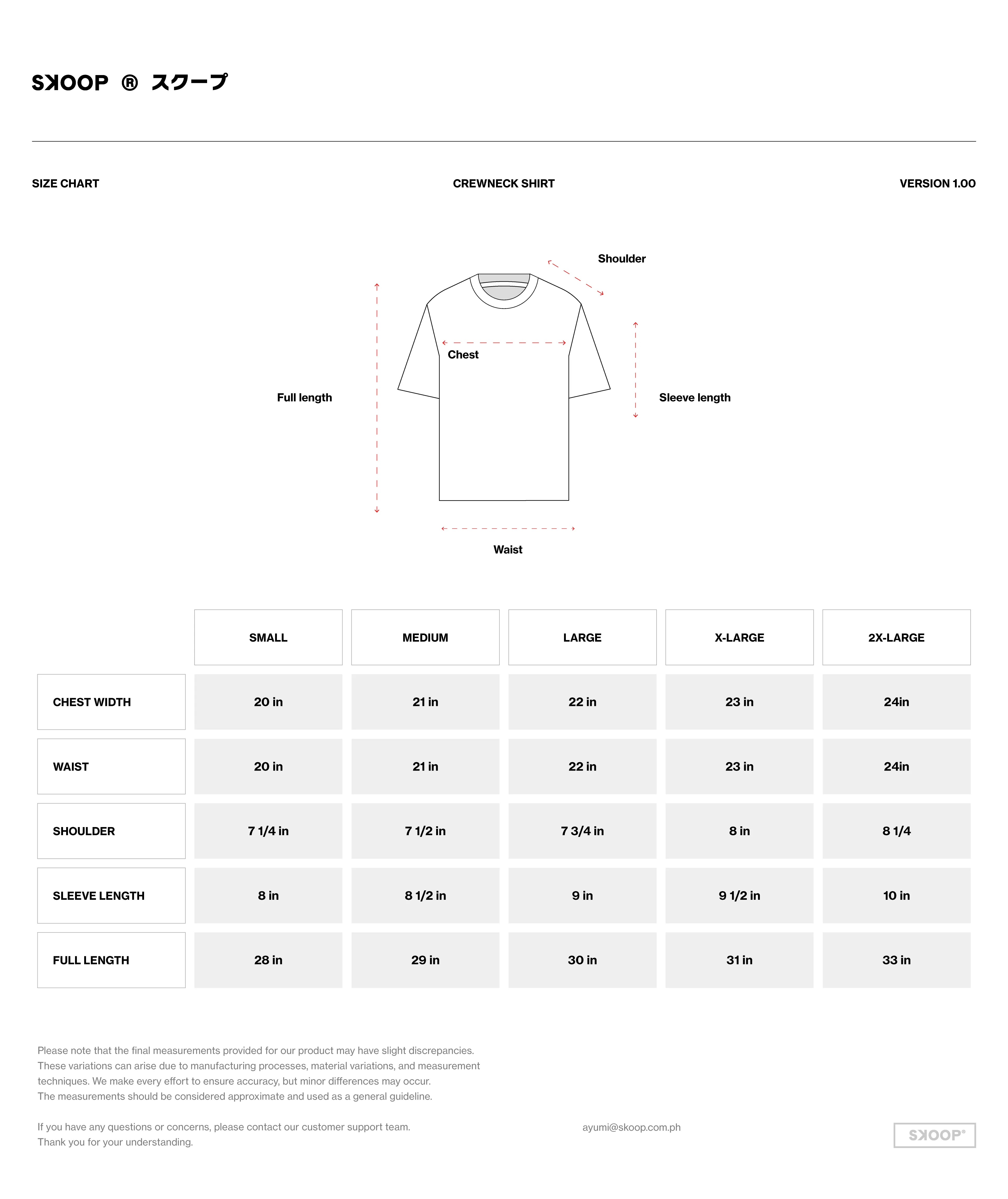 SKOOP® Basiks Crew Neck Shirt Acid Bone