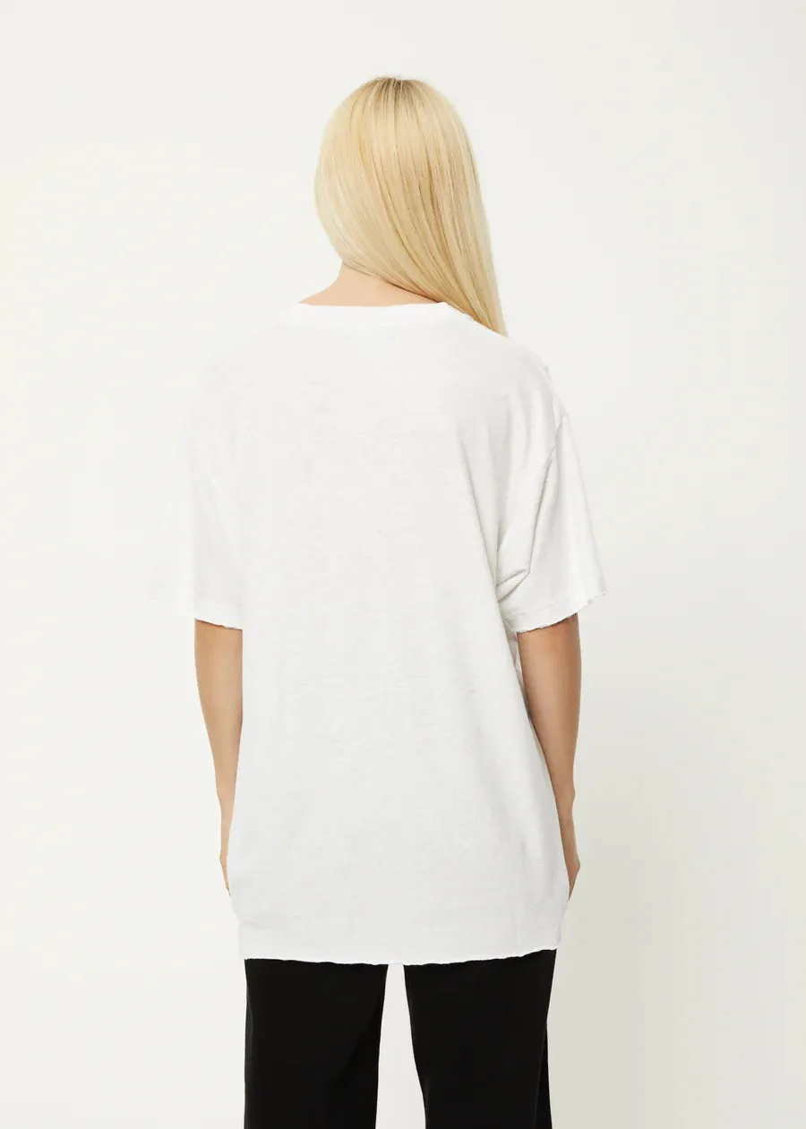 SLAY HEMP OVERSIZED TEE | WHITE
