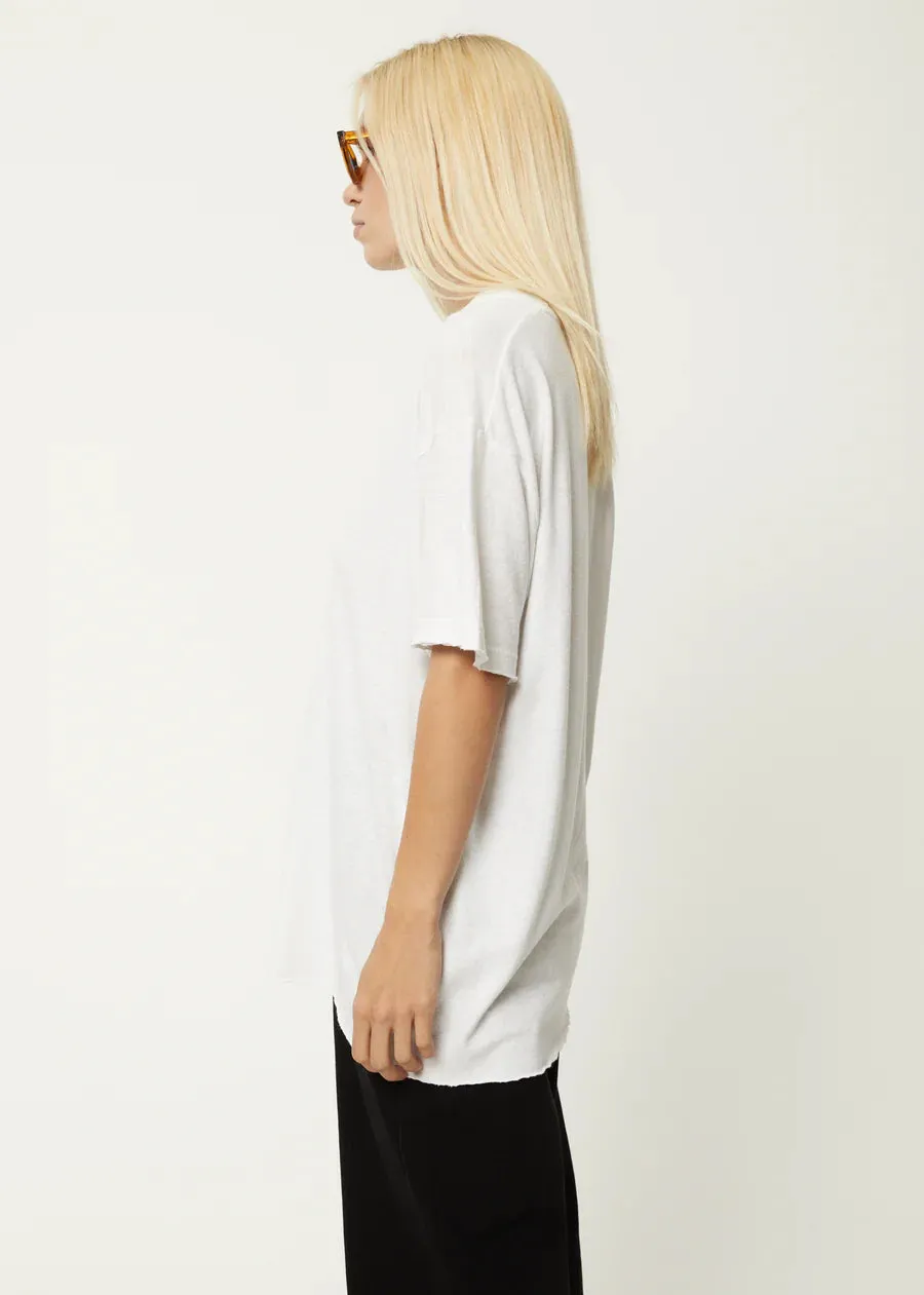 SLAY HEMP OVERSIZED TEE | WHITE