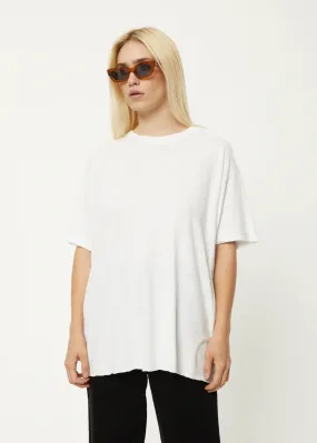 SLAY HEMP OVERSIZED TEE | WHITE