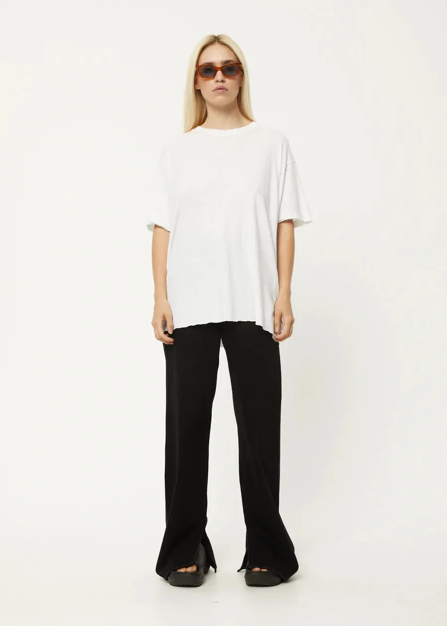 SLAY HEMP OVERSIZED TEE | WHITE