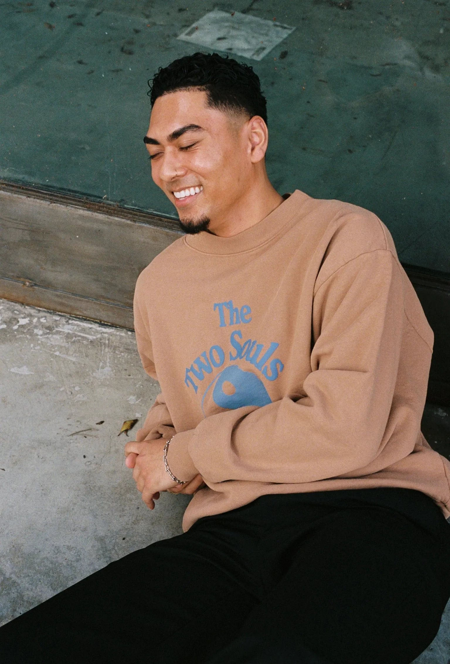 Two Souls Club Sand Crewneck