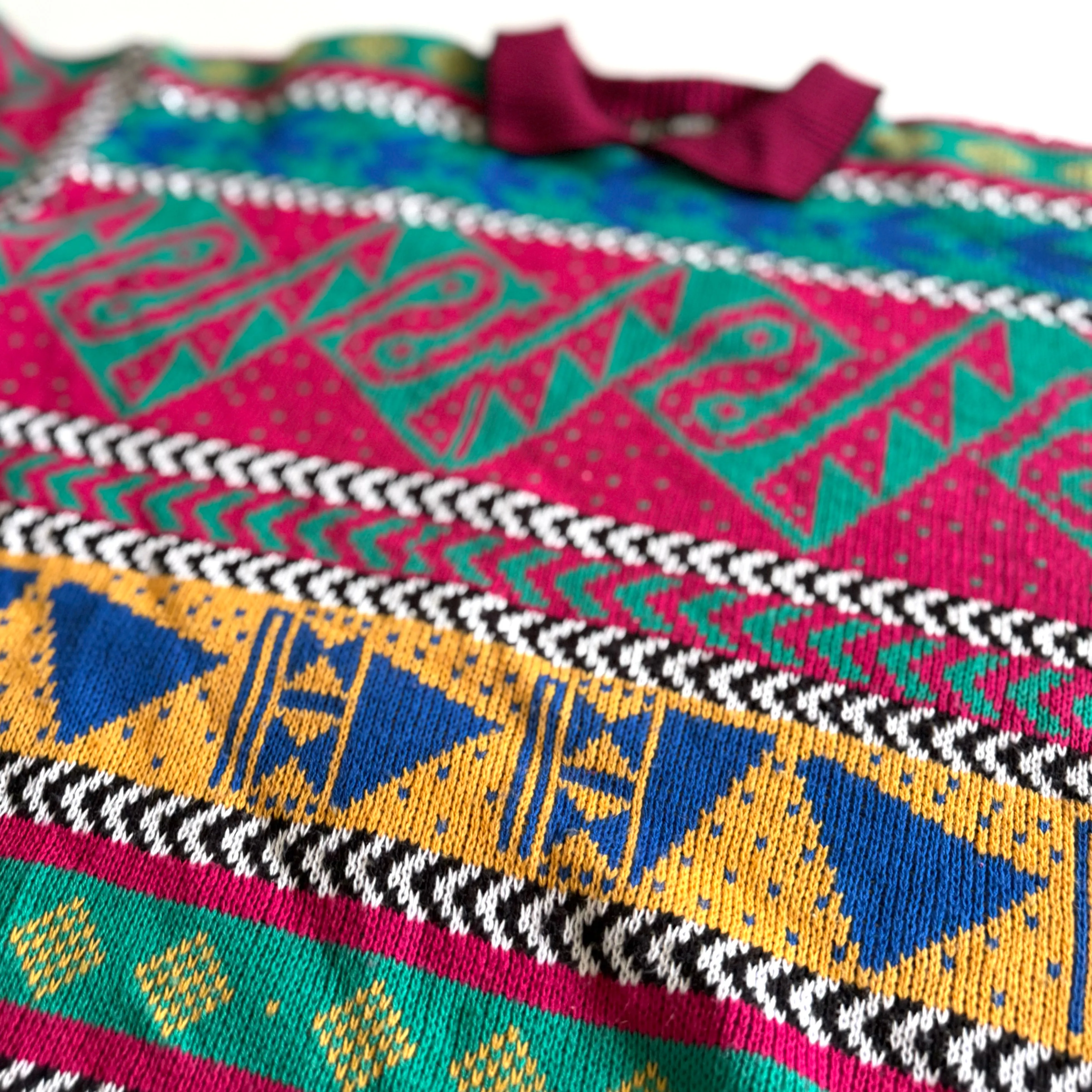 Vintage B. B. Waters, 90's Bold Patterned Sweater