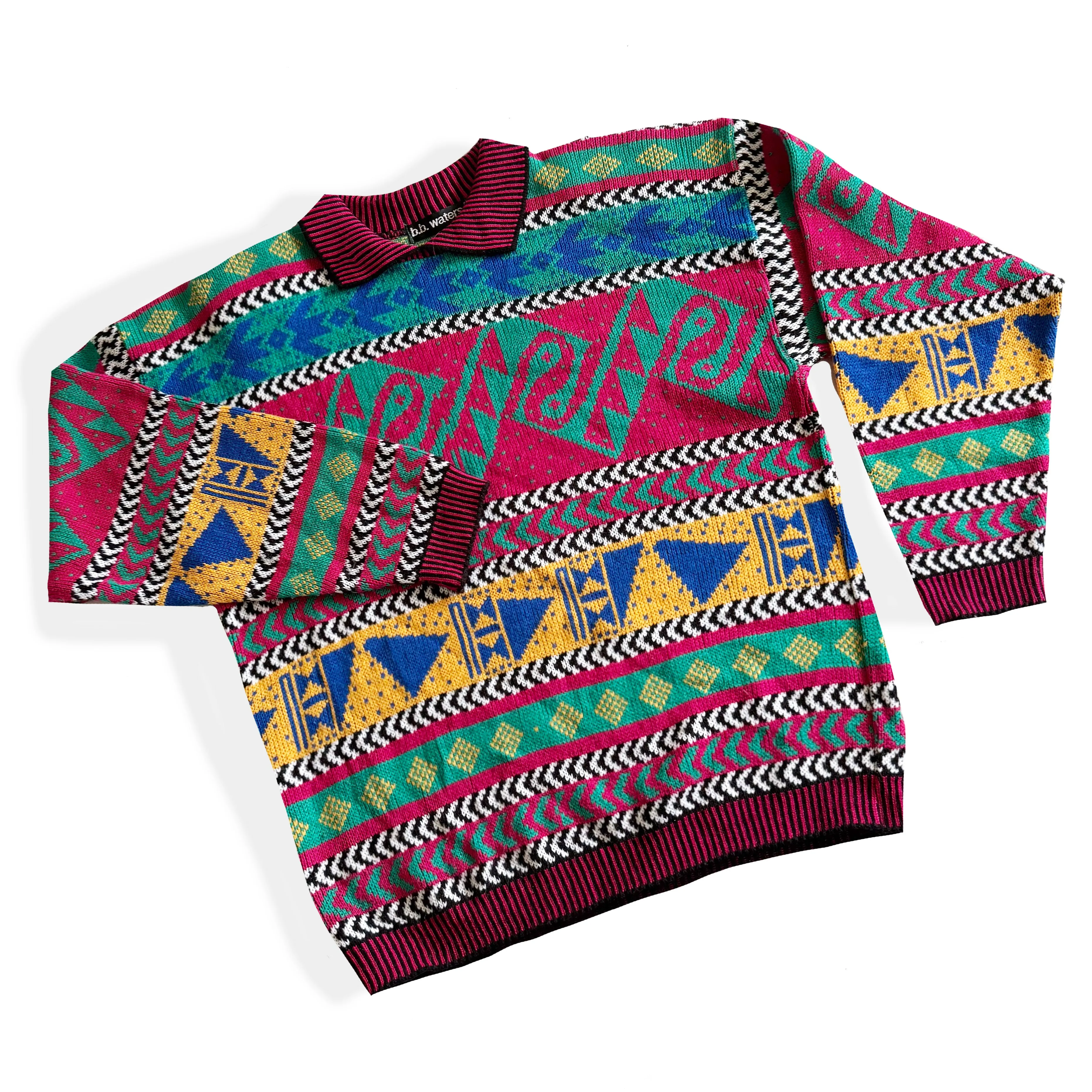 Vintage B. B. Waters, 90's Bold Patterned Sweater