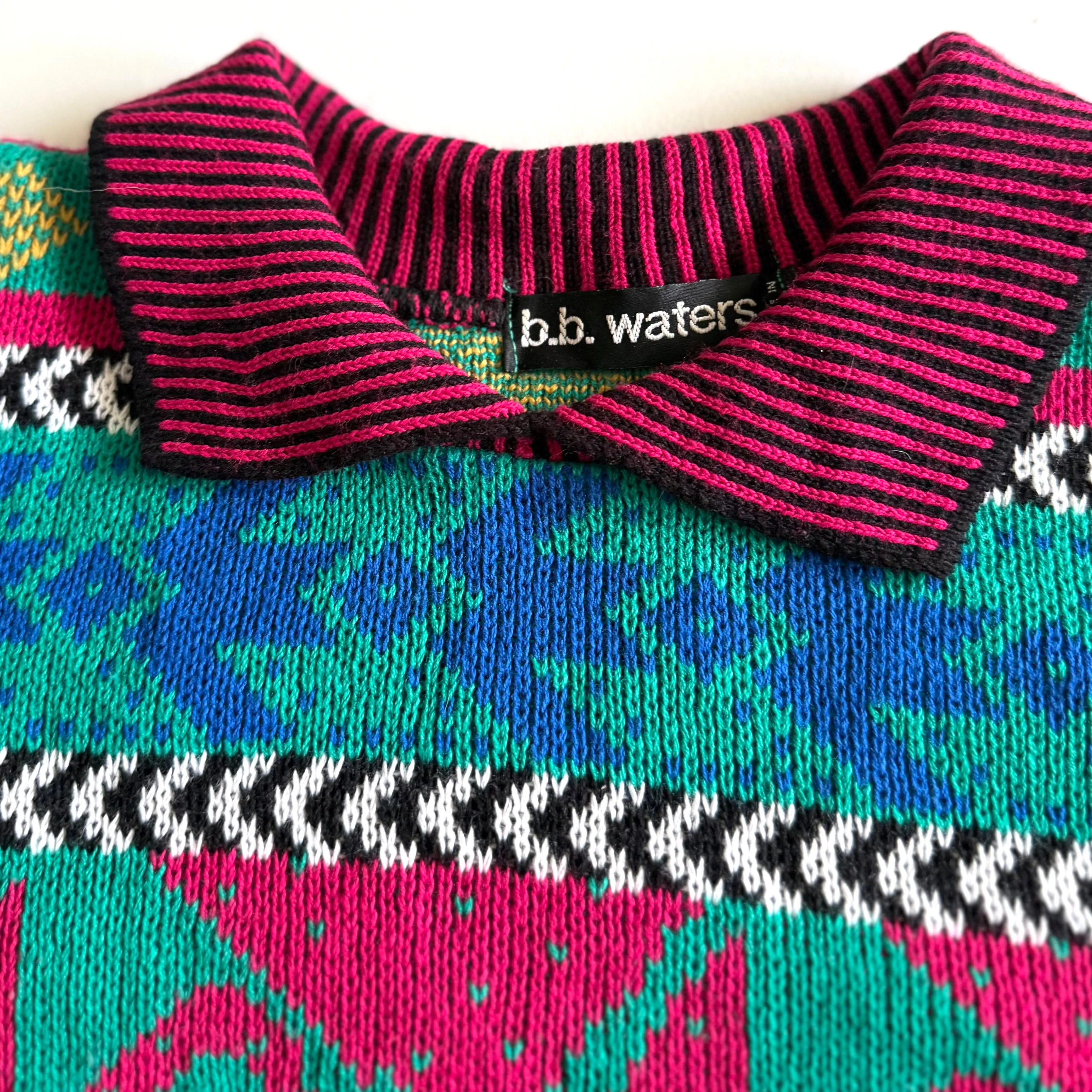 Vintage B. B. Waters, 90's Bold Patterned Sweater