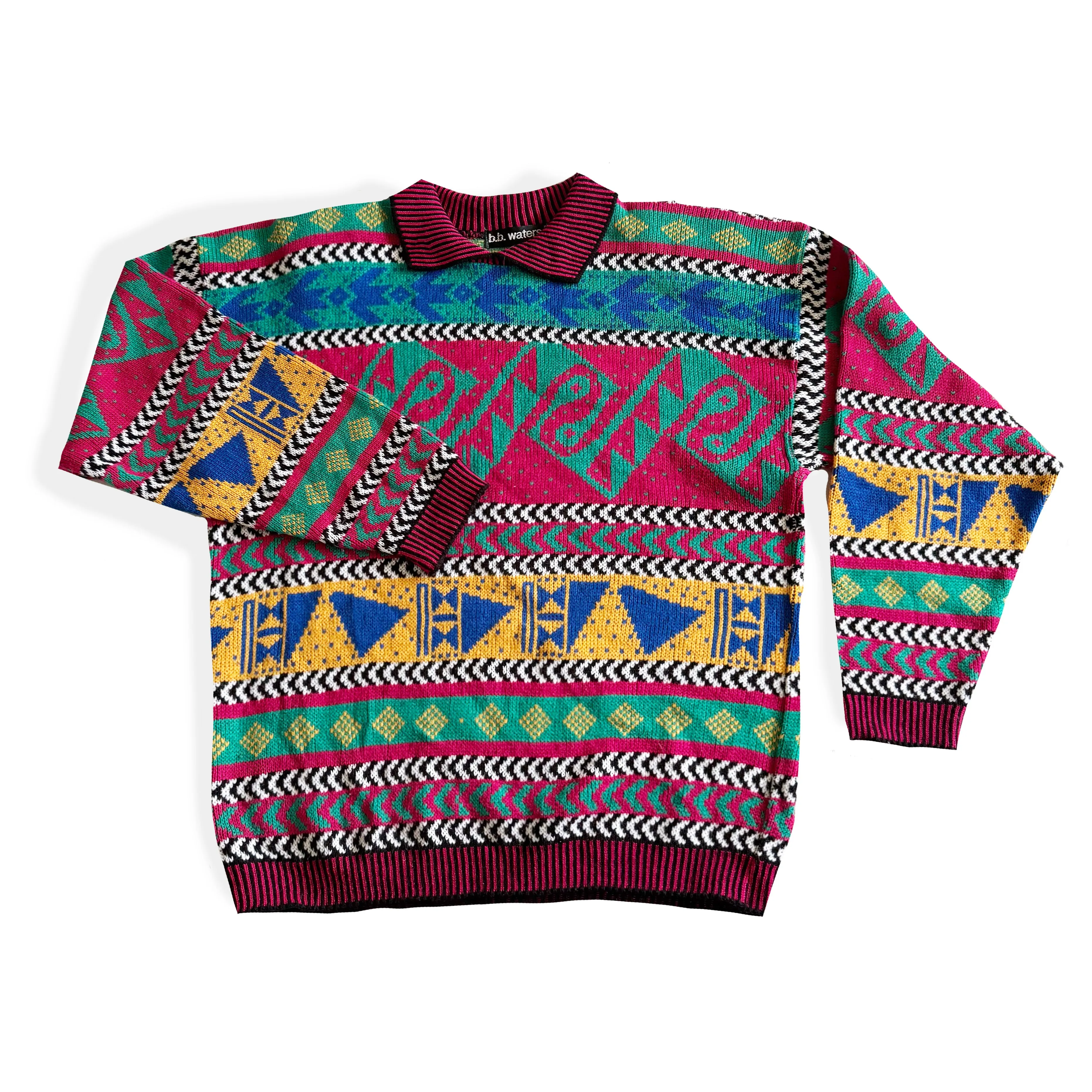 Vintage B. B. Waters, 90's Bold Patterned Sweater