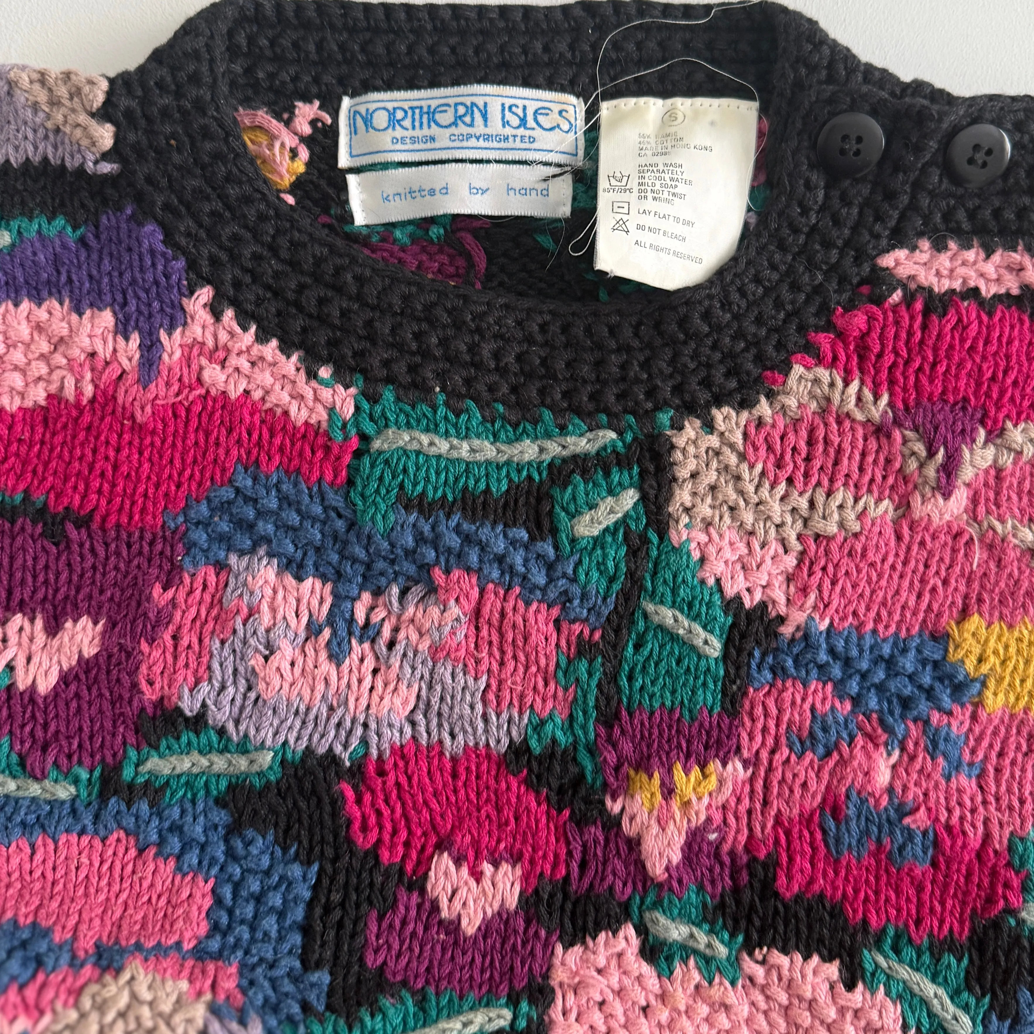 Vintage Northern Isles, Hand Knit Sweater