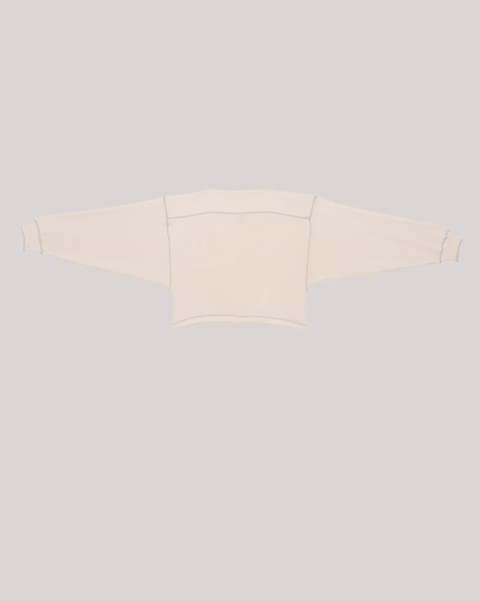 Way Boat Sweatshirt - Regenerative Cotton Rib - Undyed / Path Grey