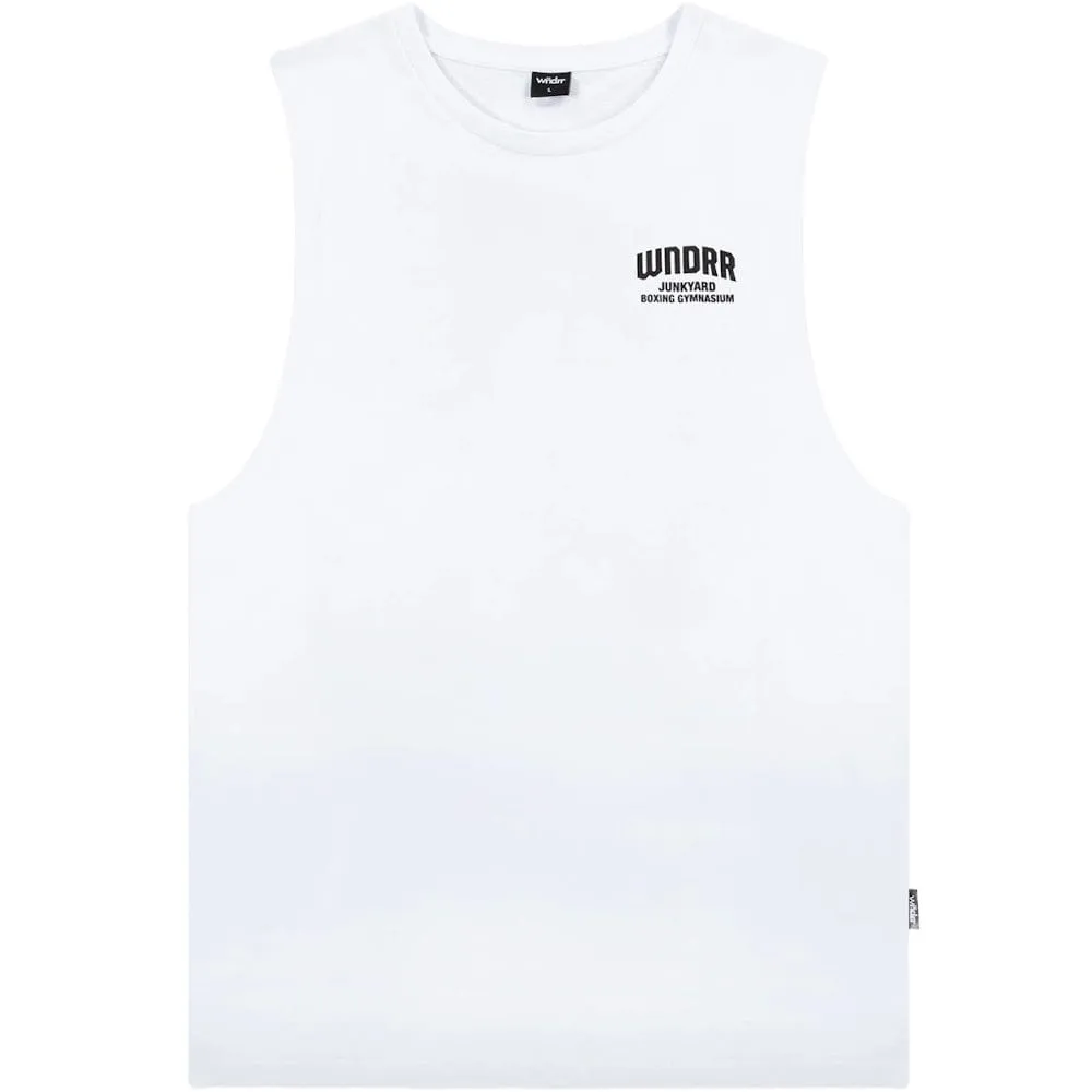 WNDRR Junkyard Muscle Top - White